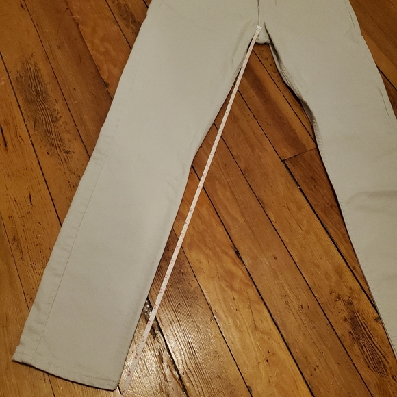 H&M mens skinny fit pants creamwhite color size 32 - Picture 5 of 6